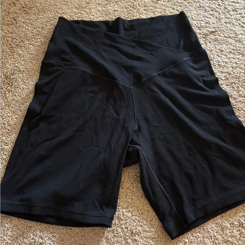 Aerie Black Bike Shorts 7” inseam